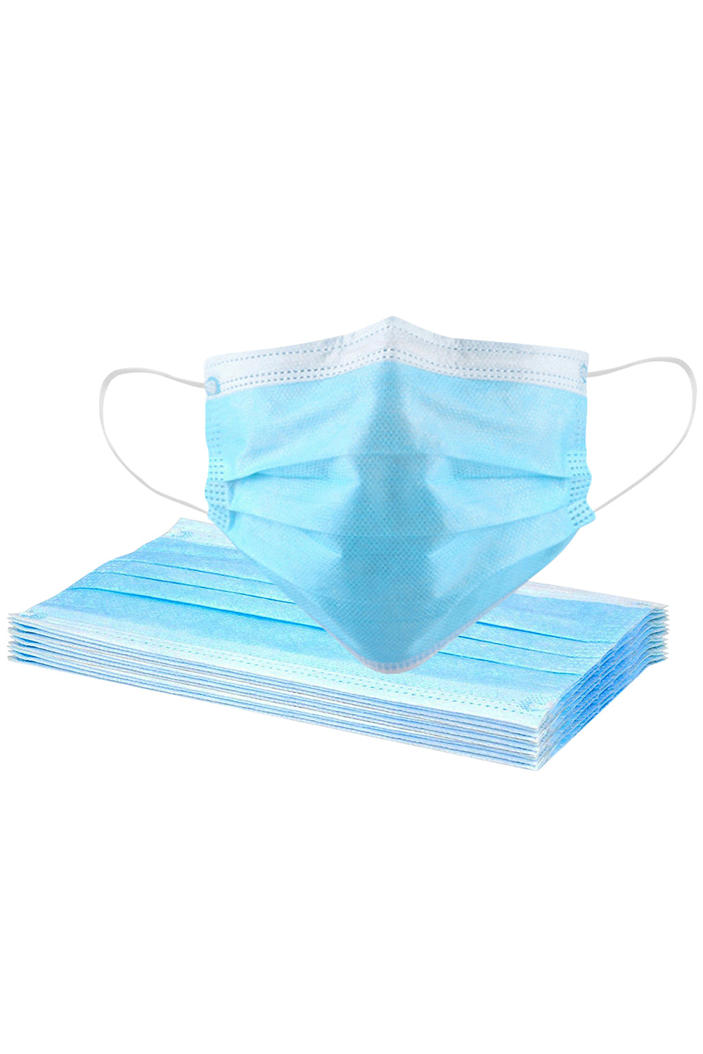 20 Pcs Disposable Face Masks with Elastic Ear Loop 3 Ply for Blocking Dust Air Pollution Protection