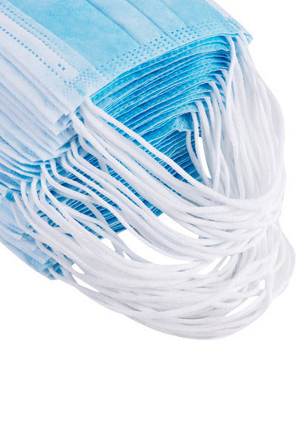 50 Pcs Disposable Face Masks with Elastic Ear Loop 3 Ply for Blocking Dust Air Pollution Protection