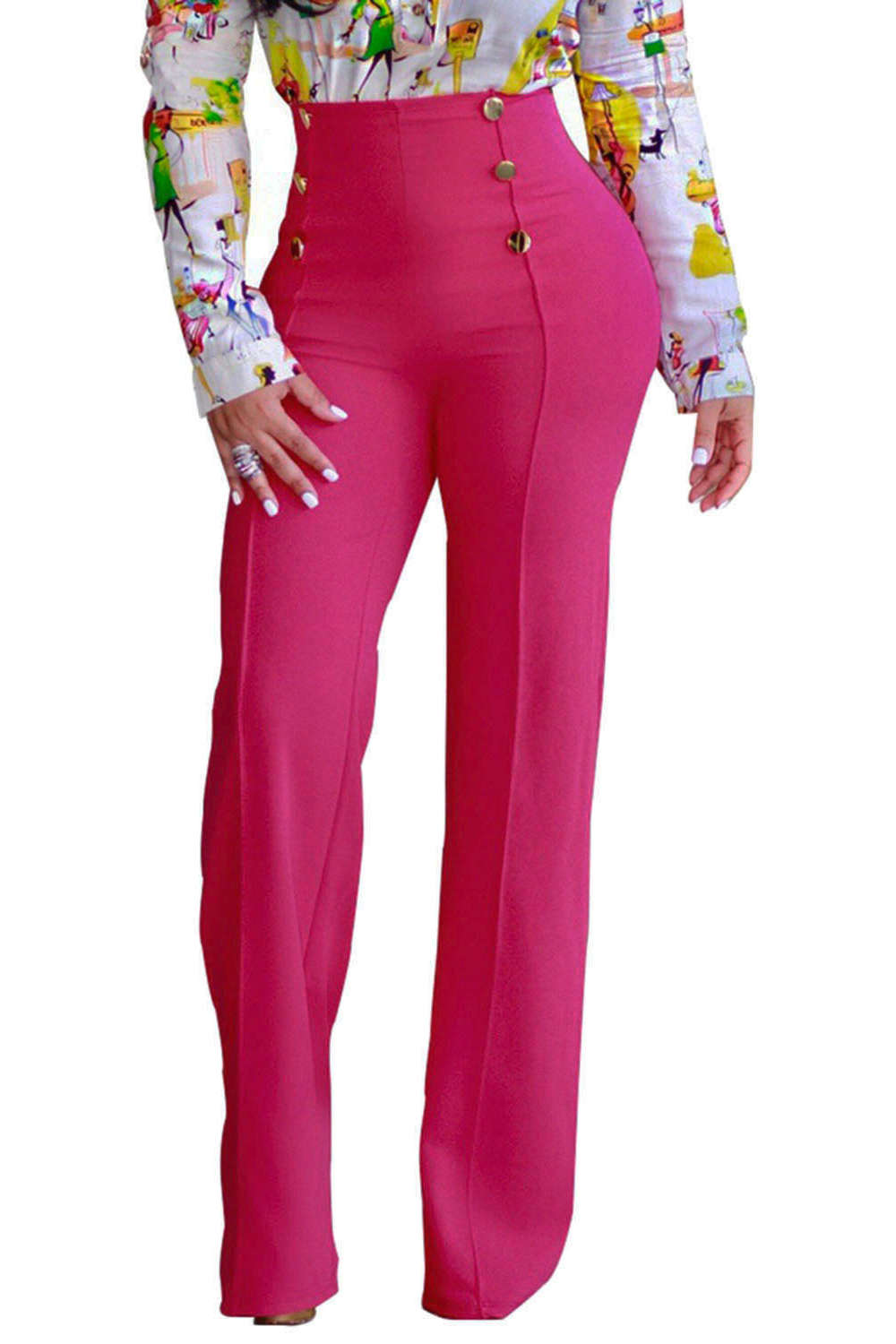 Iyasson High Waisted Wide Leg Pants