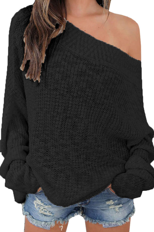 Iyasson Women Off Shoulder Jumper