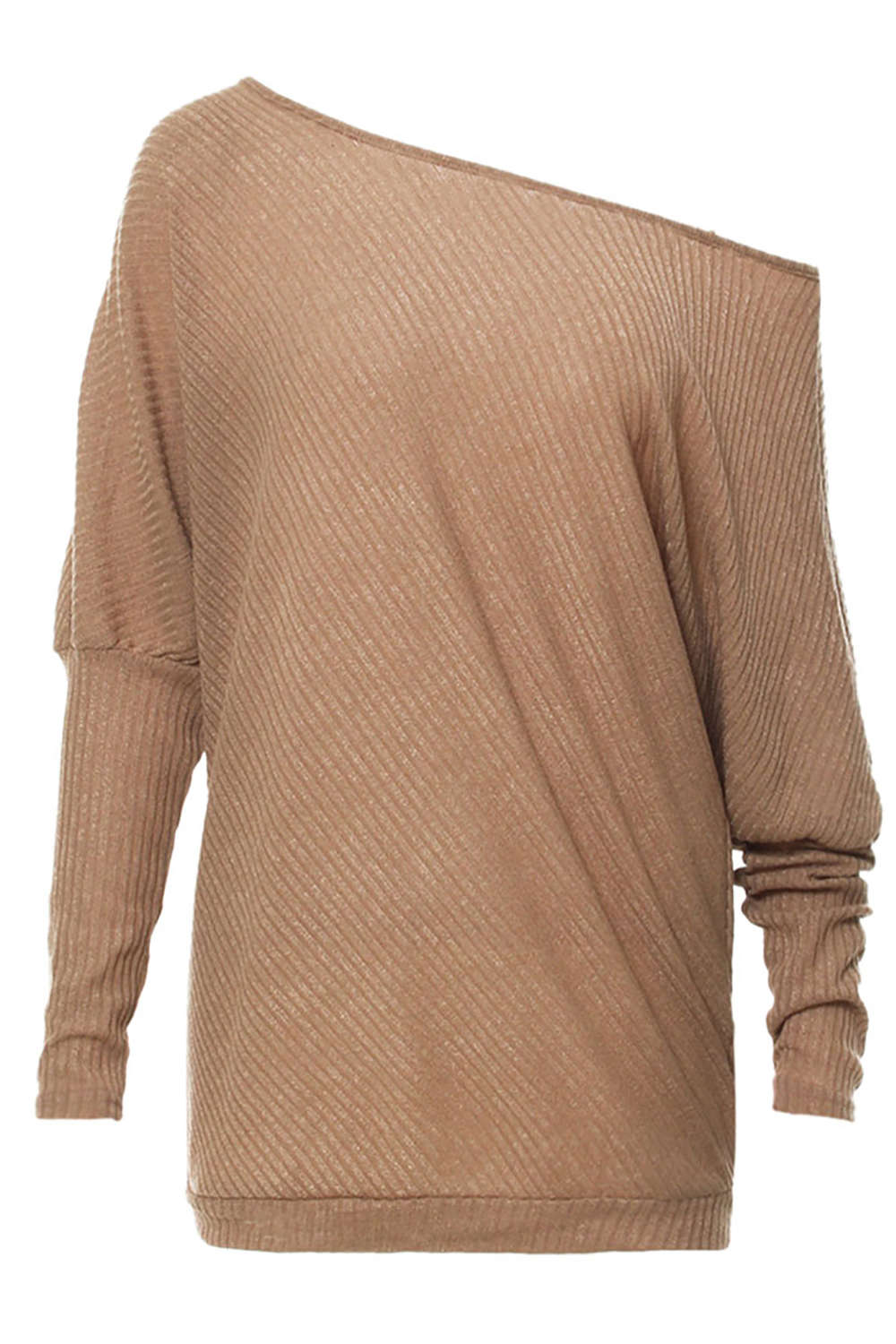 Iyasson Off Shoulder Batwing Sleeve Jumper