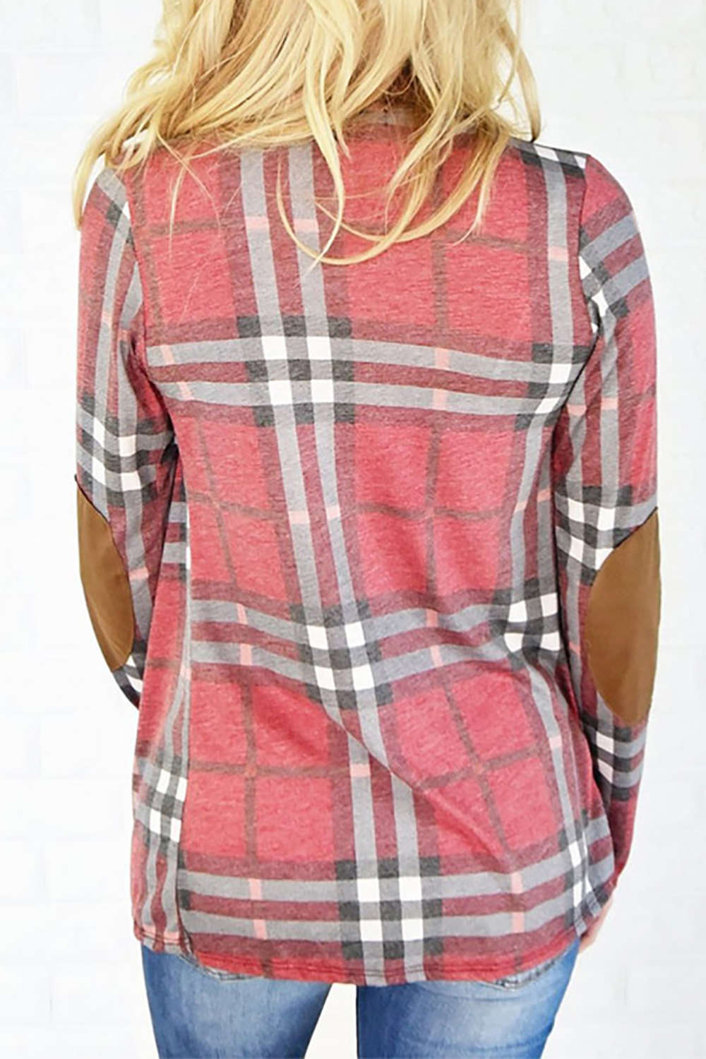 Iyasson Plaid Long Sleeve Open Front Cardigan