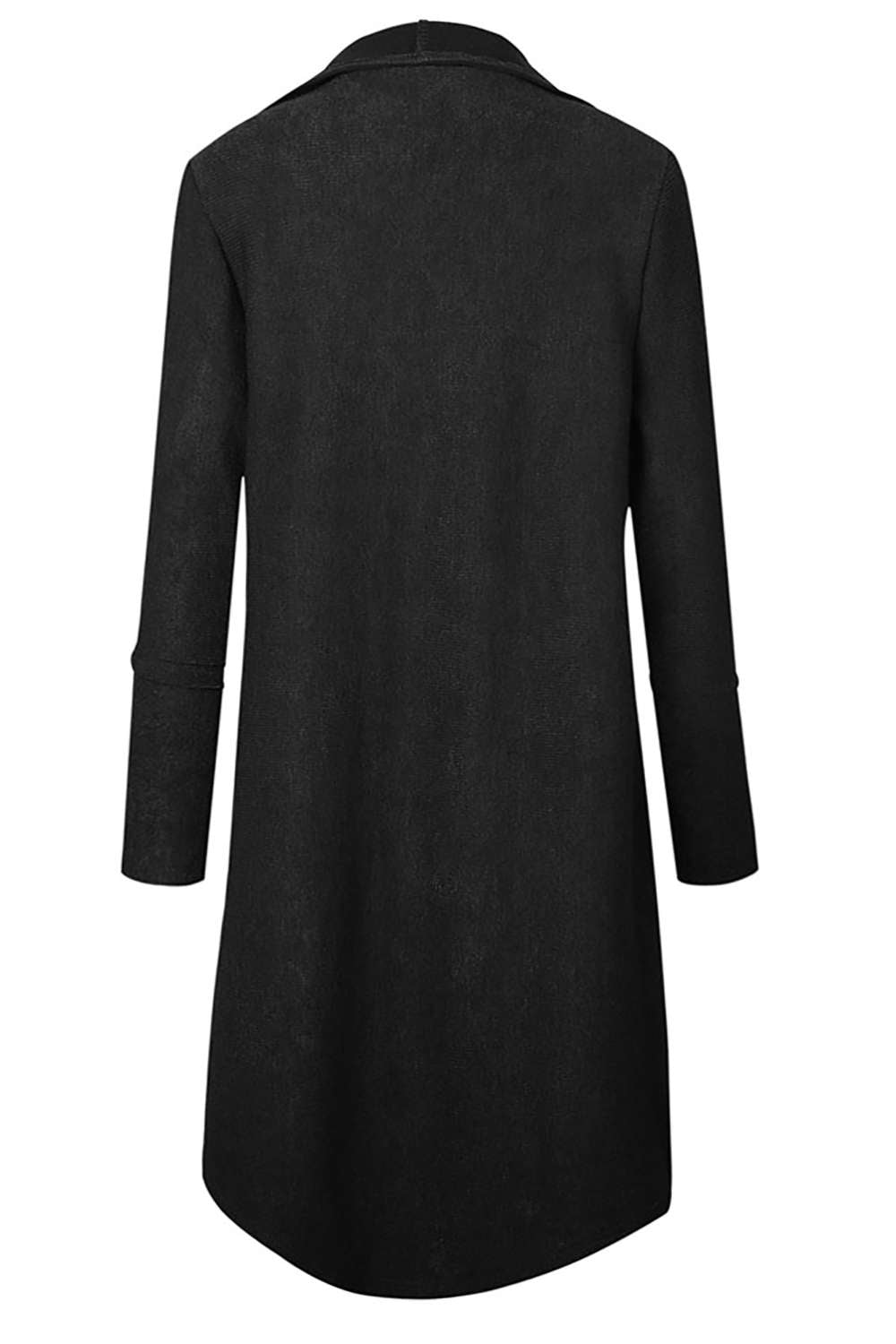 Iyasson Draped Lapel Open Front Cardigan