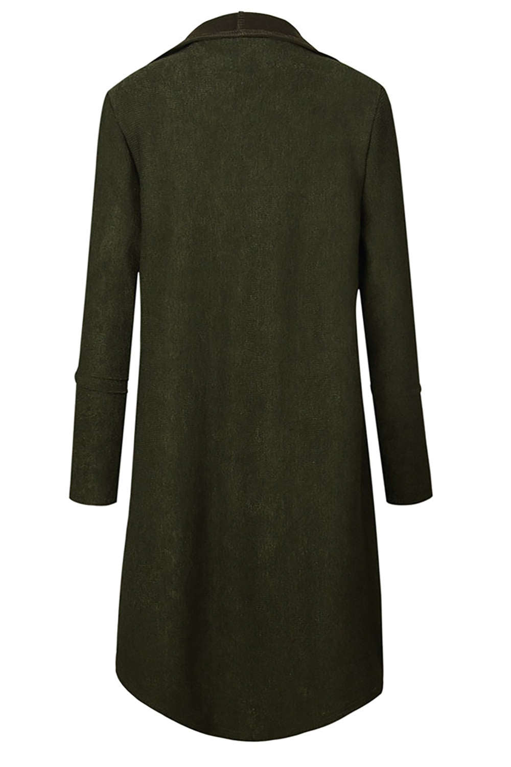 Iyasson Draped Lapel Open Front Cardigan
