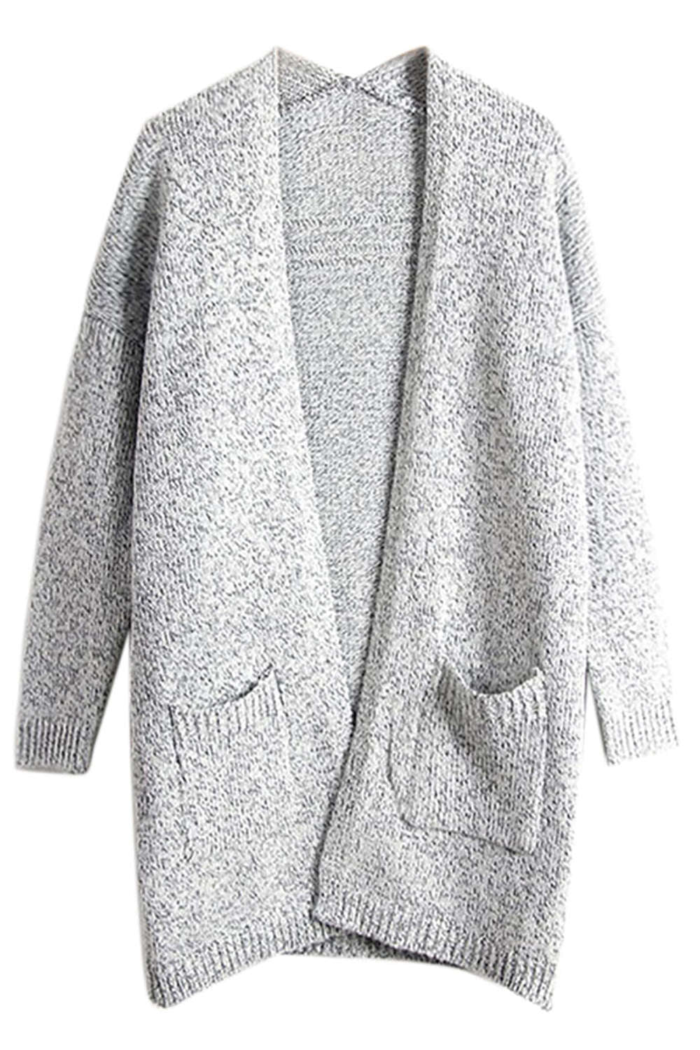 Iyasson Women's Knitted Open Front Cardigan Sweater