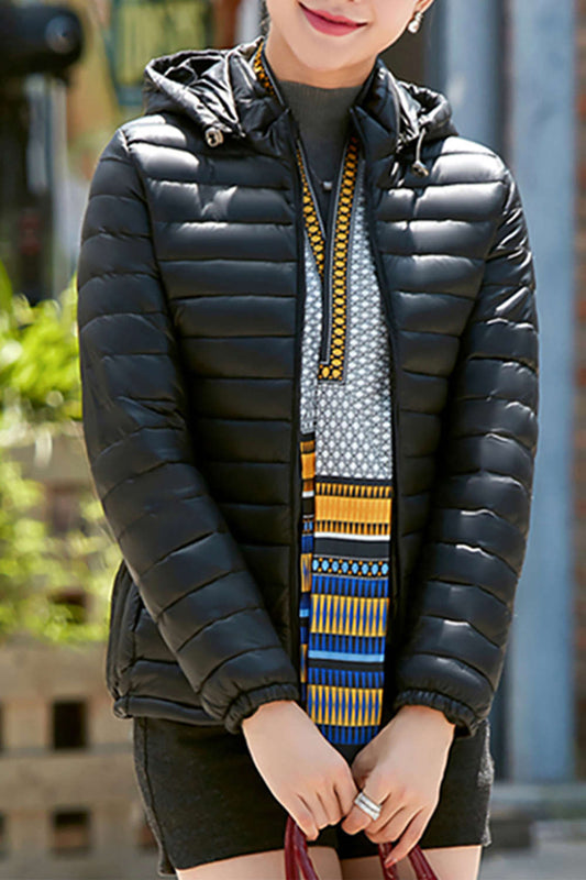 Iyasson Hooded Light Weight Short Down Parka