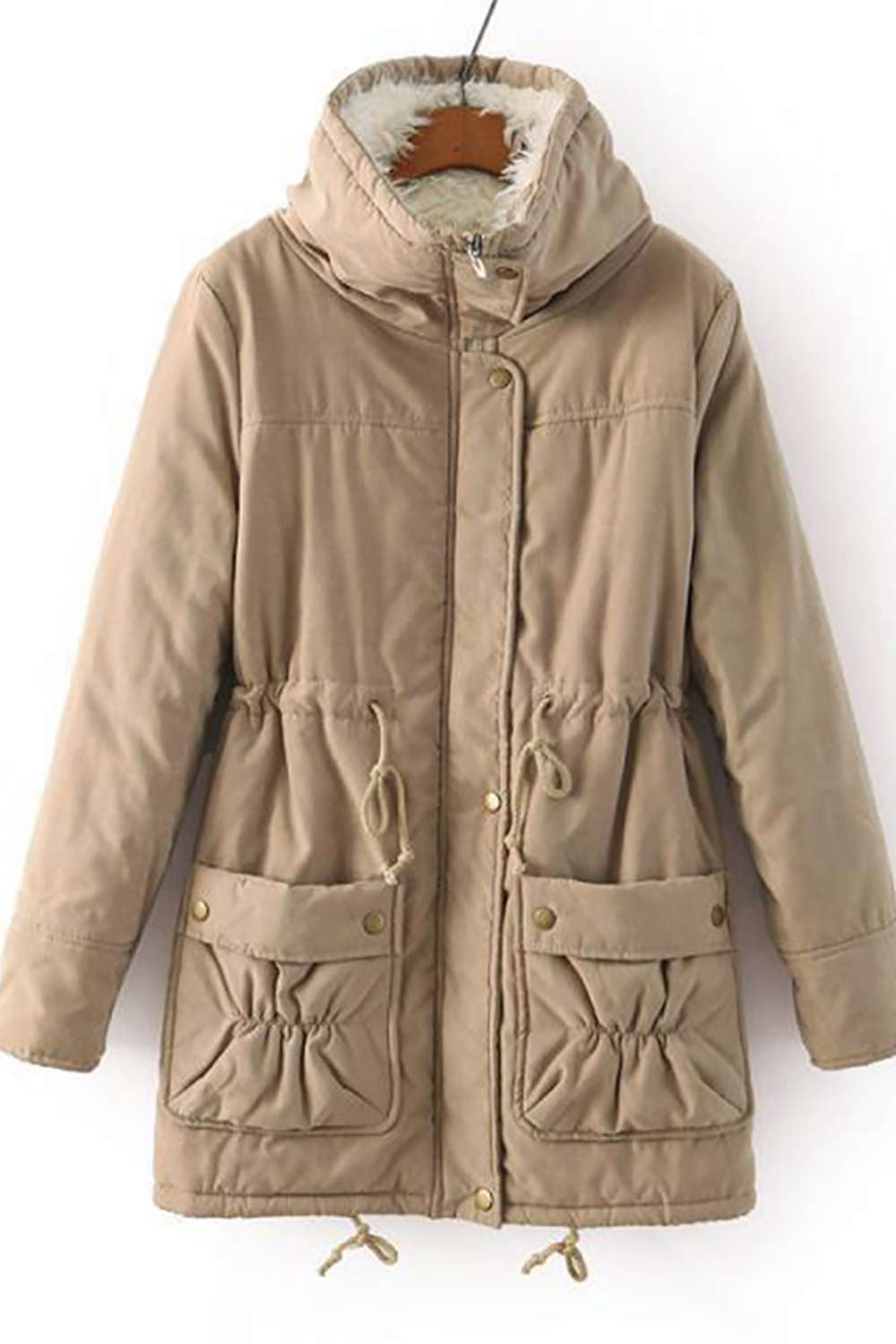 Iyasson Winter Thick Warm Lamb Wool Jacket Coat