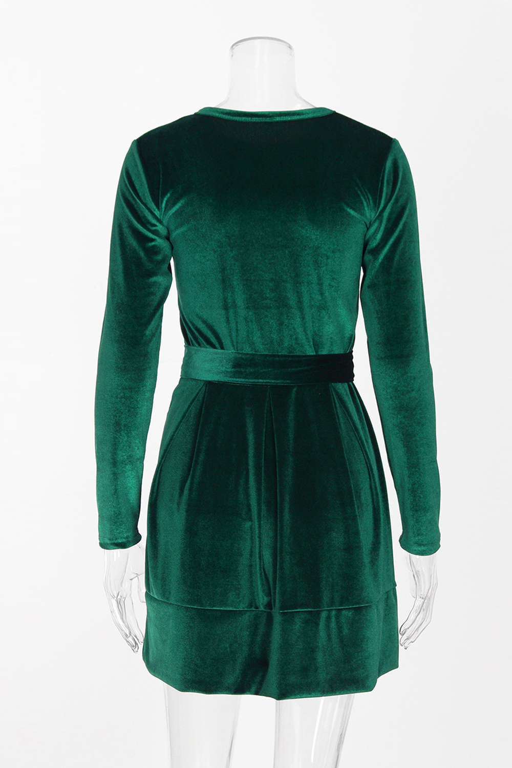 Iyasson Women Velvet Mini Dress