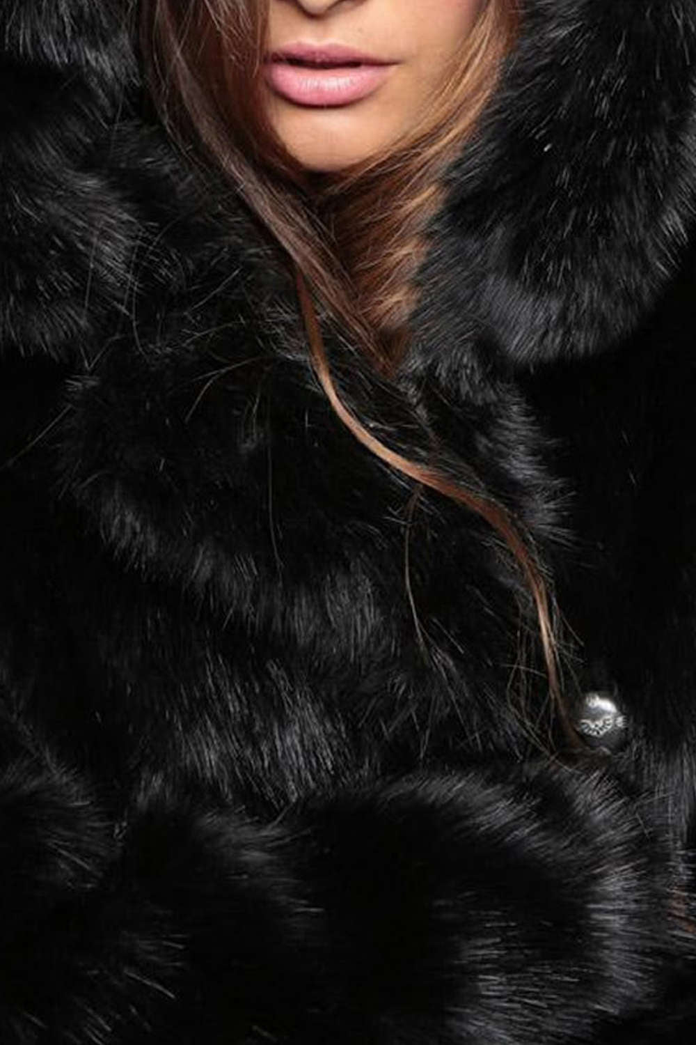 Iyasson Faux Fur Cute Ear Hooded Coat