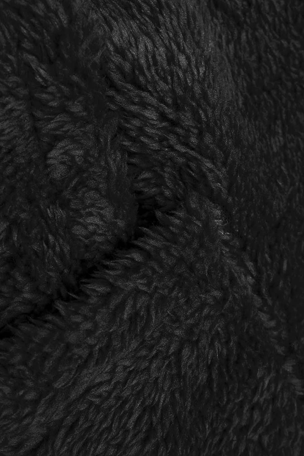 Iyasson Fuzzy Velvet Open Front Coat with Hood