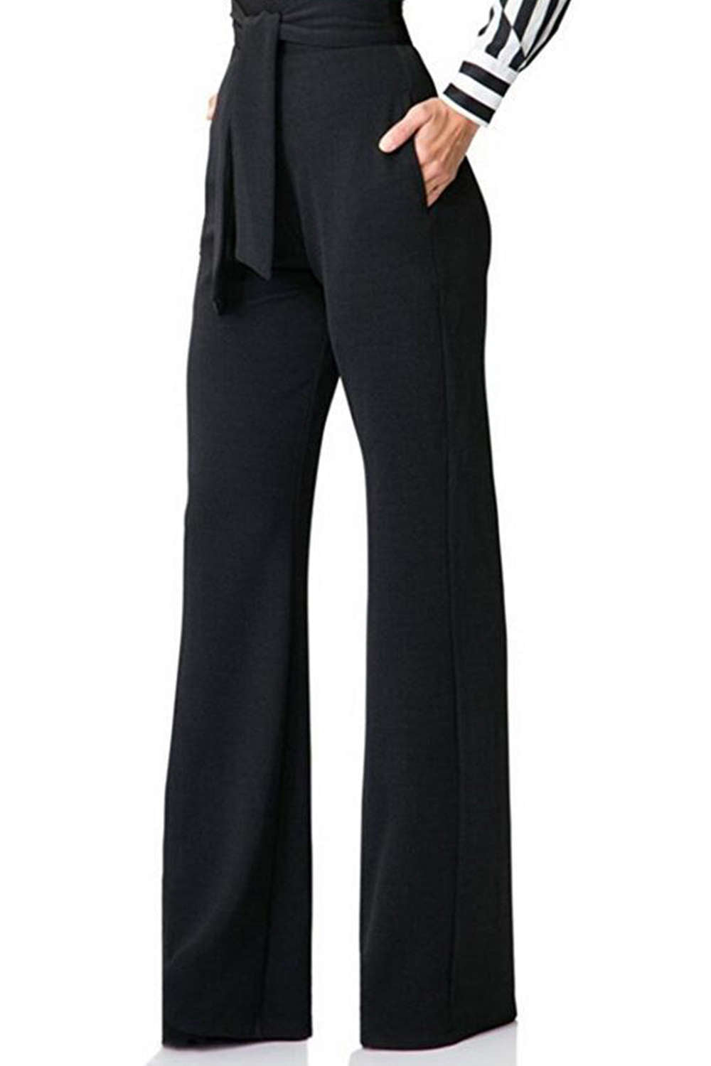 Iyasson Straight Leg High Waisted Long Pants