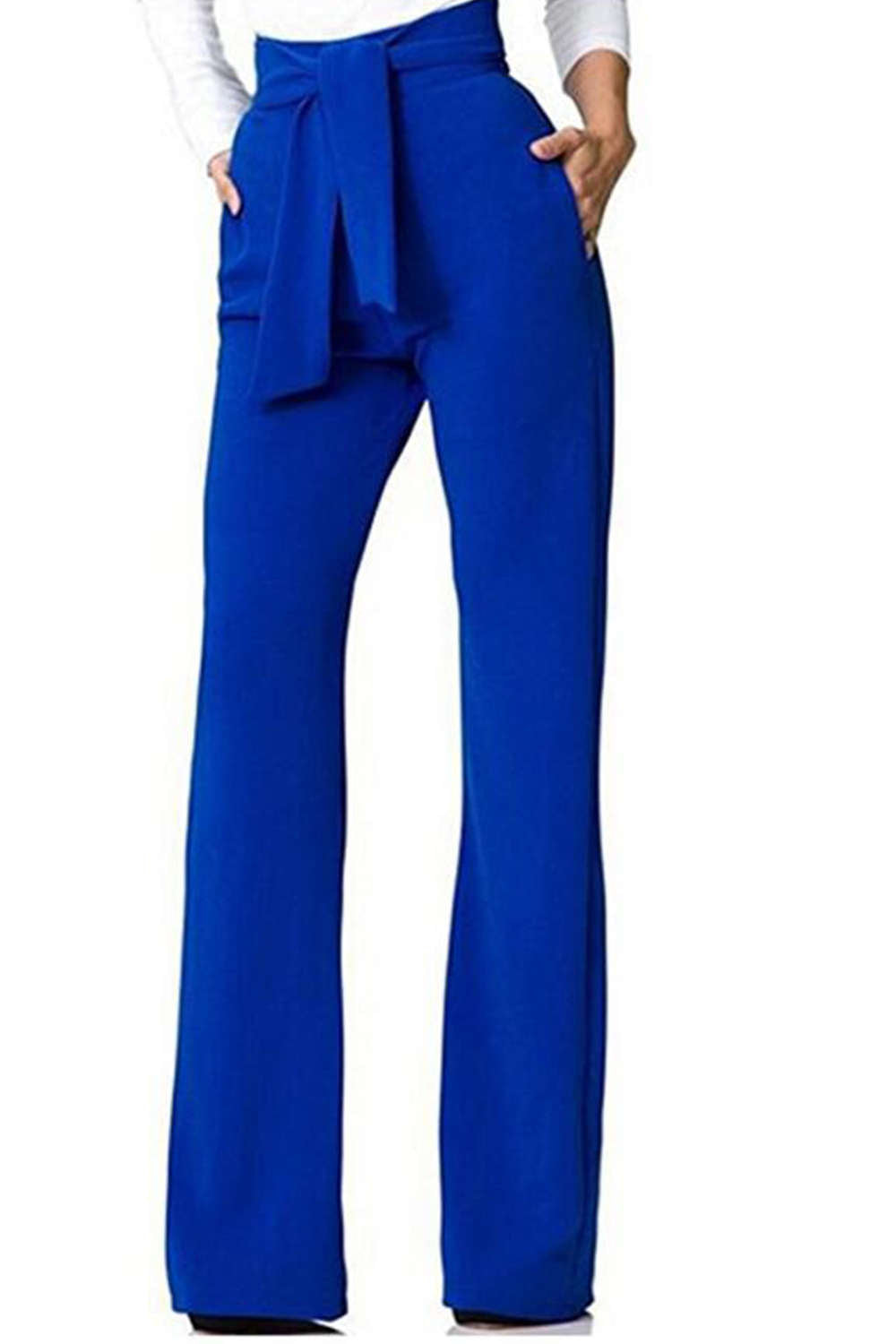 Iyasson Straight Leg High Waisted Long Pants