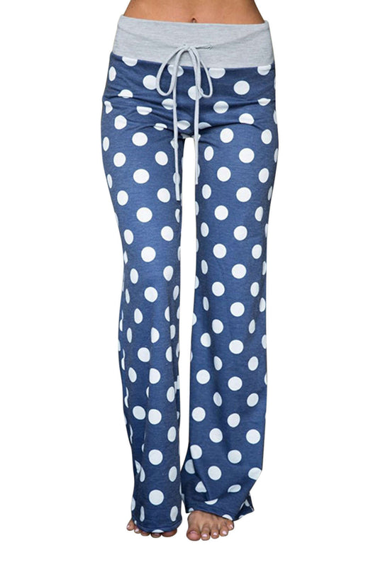 Iyasson Women's Loose Stripe Home Pants