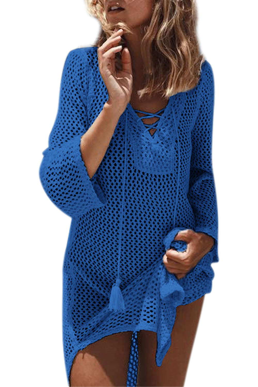 Iyasson Loose Vacation Summer Beach Cover Up