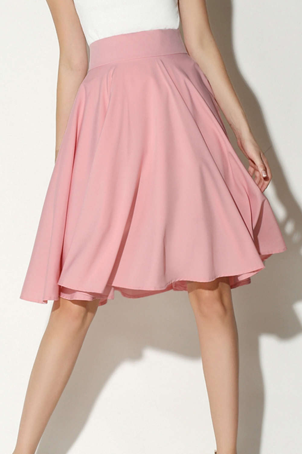 Iyasson High Waist A Line Skirt 