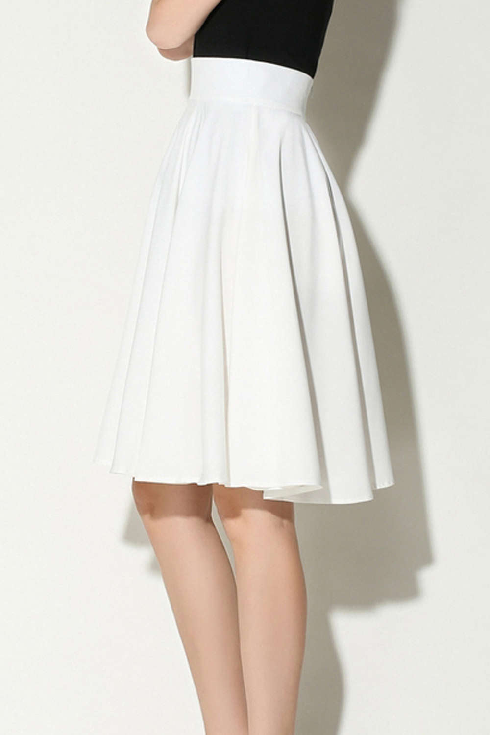 Iyasson High Waist A Line Skirt 