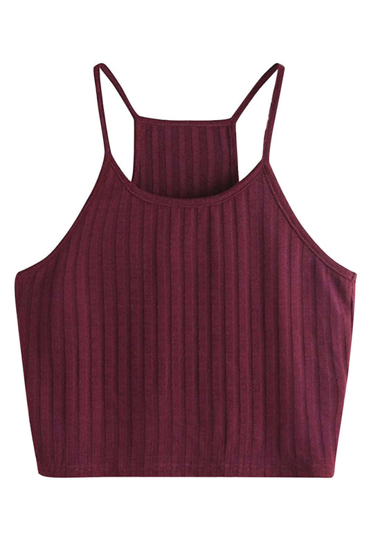 Iyasson Halter Neck Crop Top 