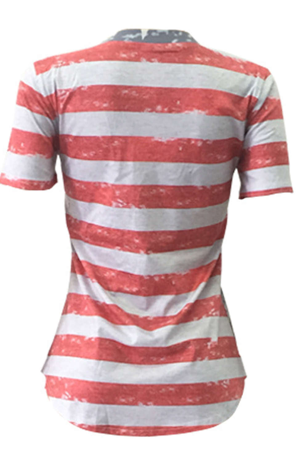 Iyasson American Flag Digital Printing T-shirt