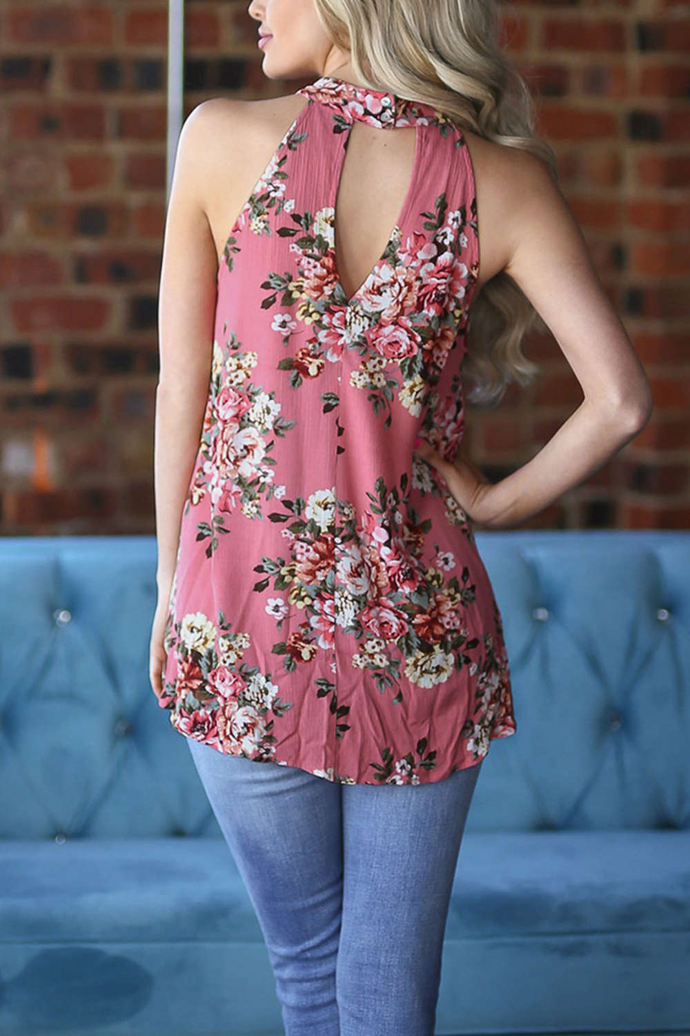 Iyasson Sleevless Floral Tank Top