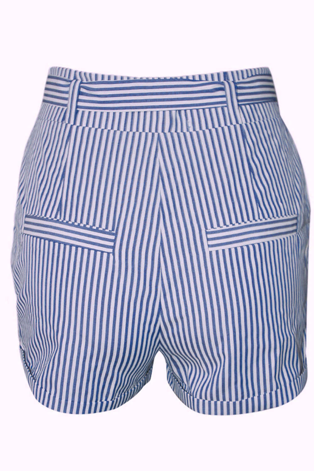Iyasson Women's High Waist Stripe Casual Bow Shorts