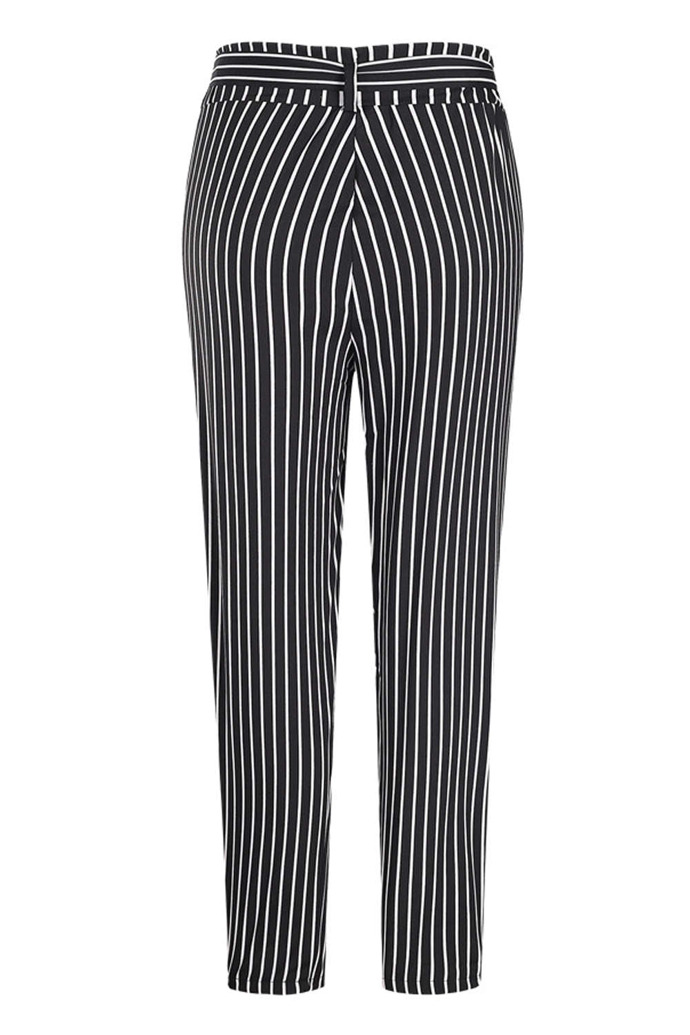 Iyasson Women's Striped High Waisted Pants