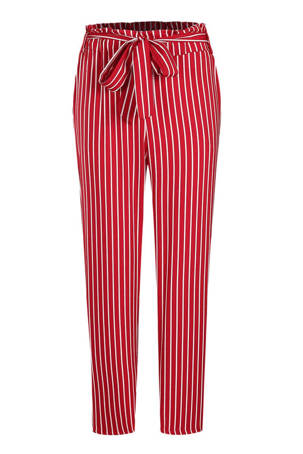 Iyasson Women's Striped High Waisted Pants