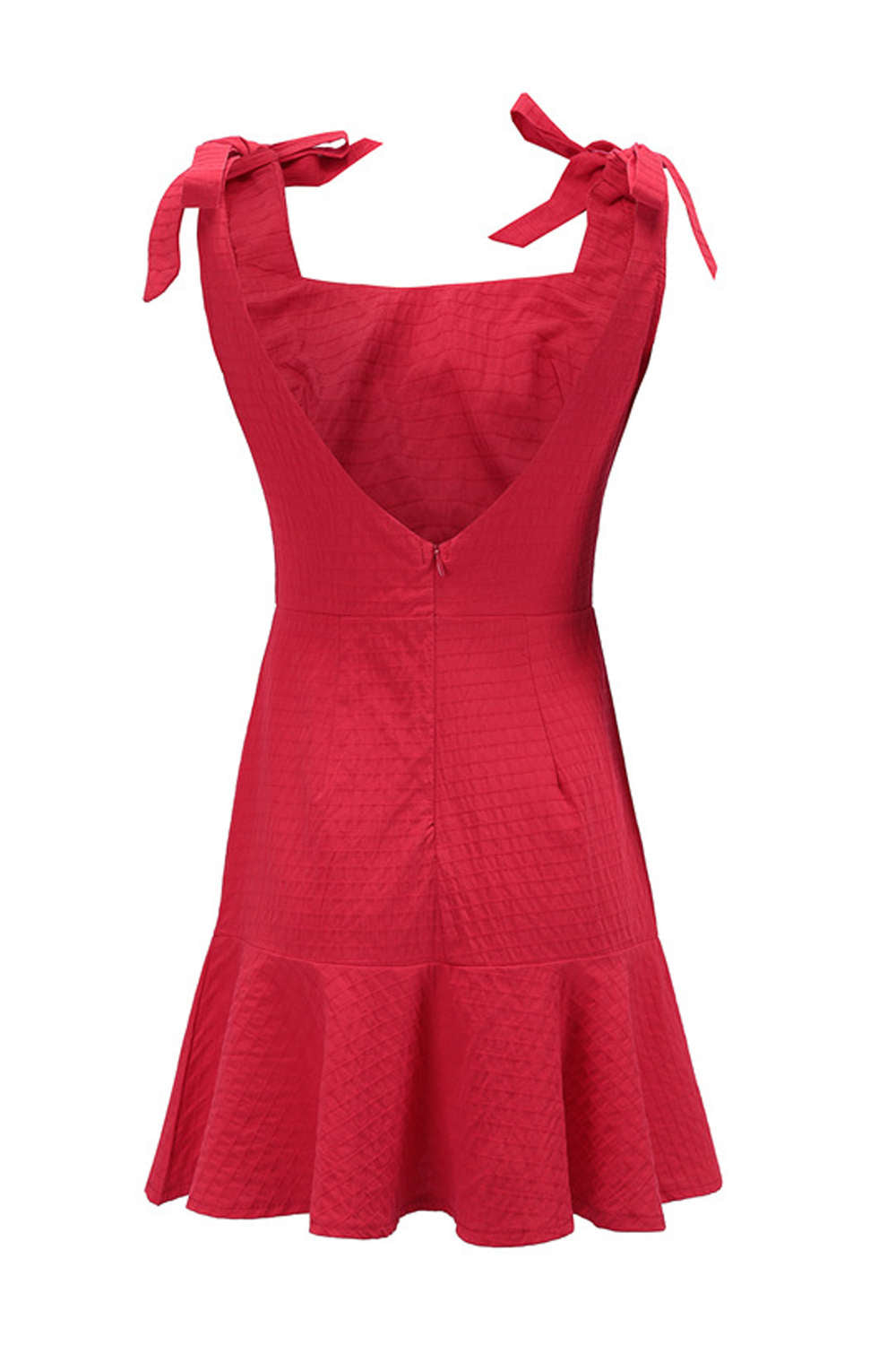 Iyasson Women's Falbala Hem Mini Dress