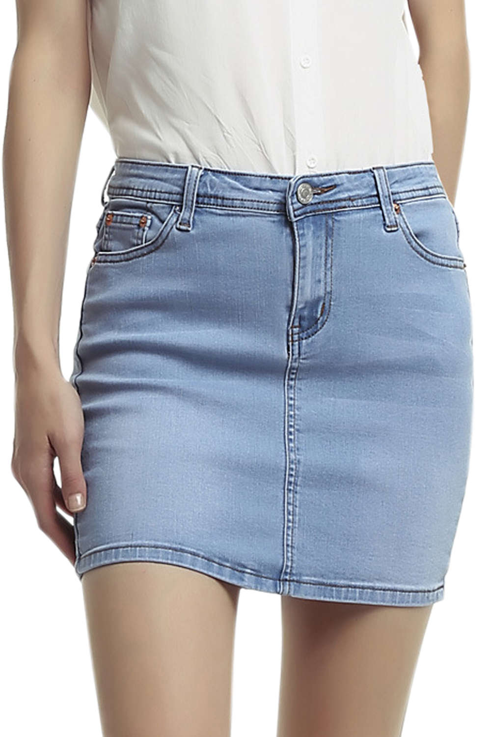 Iyasson Women's Demin Skirt Jean Skirts