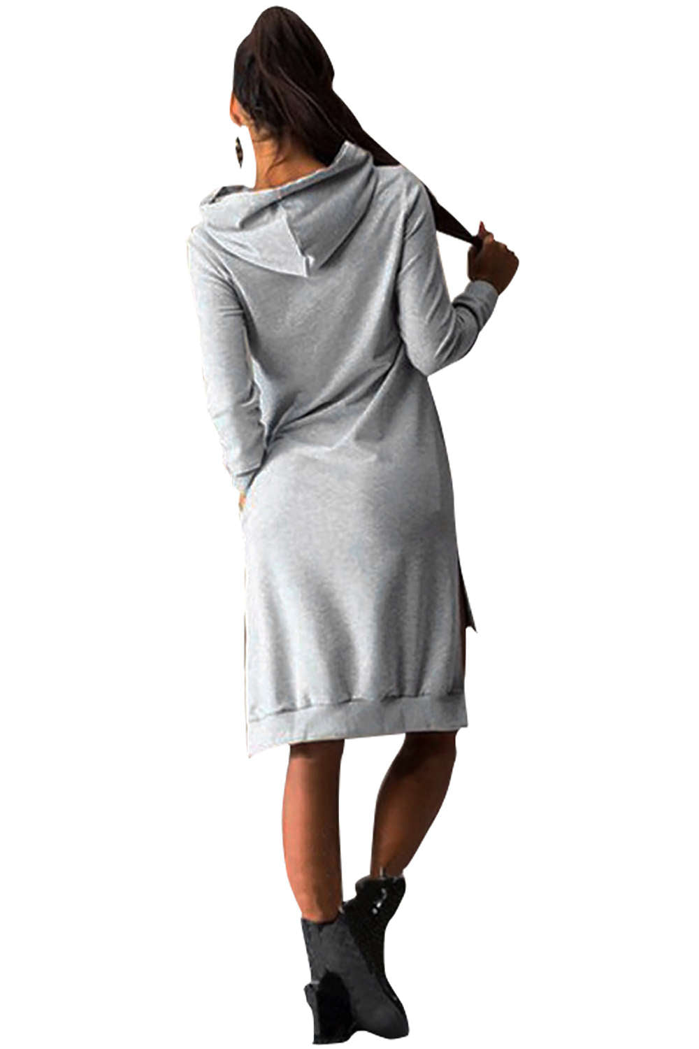 Iyasson 2018 Women's Long Sleeve Pullover Hoodie Dress