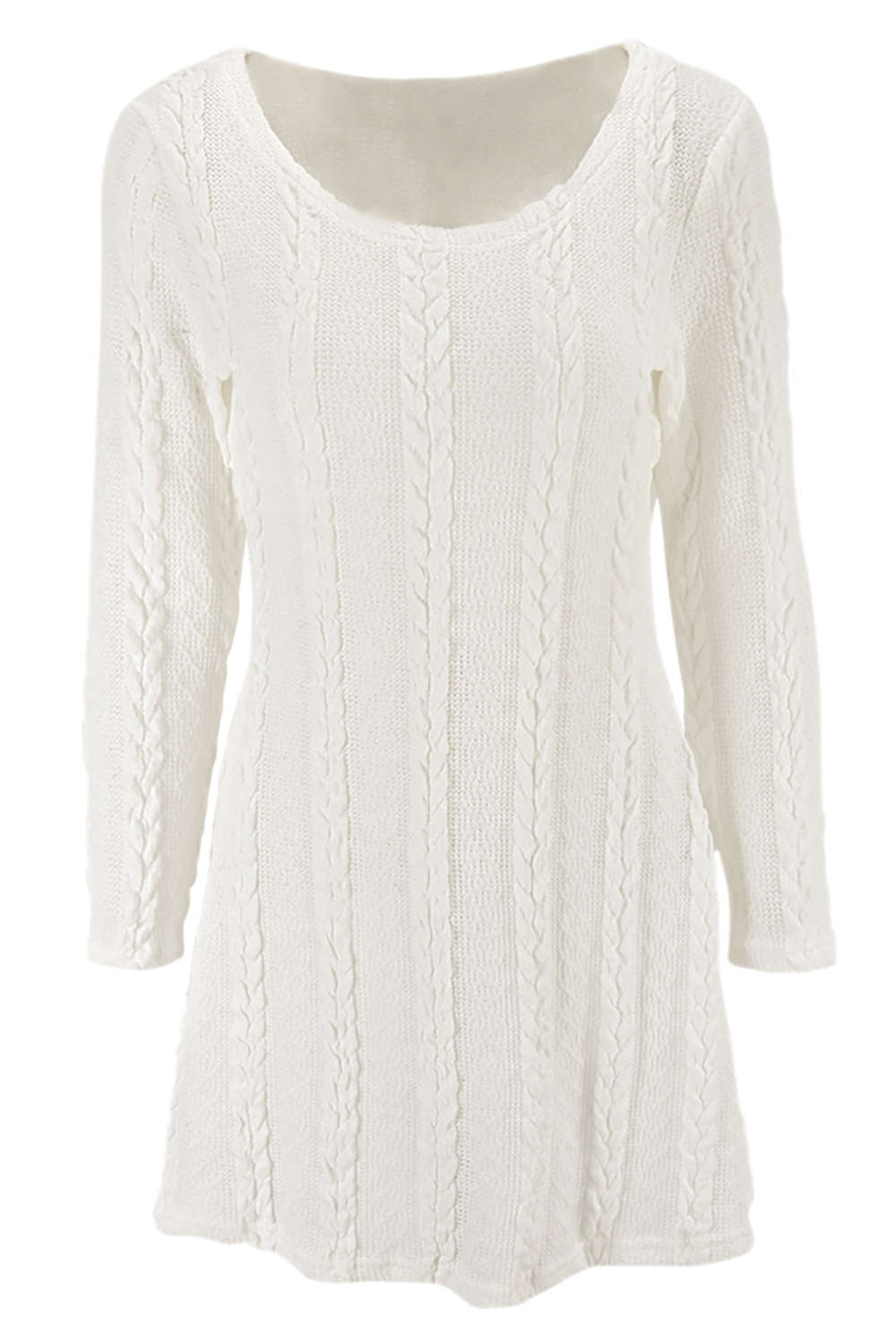 Iyasson Knitted Crewneck Sweater Dress