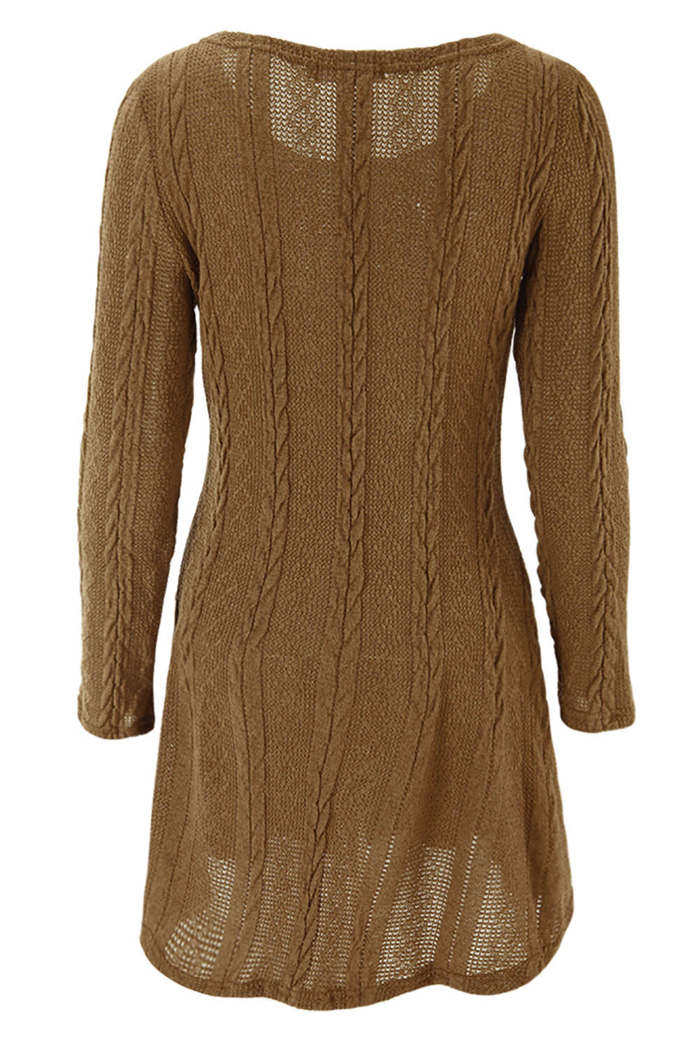 Iyasson Knitted Crewneck Sweater Dress