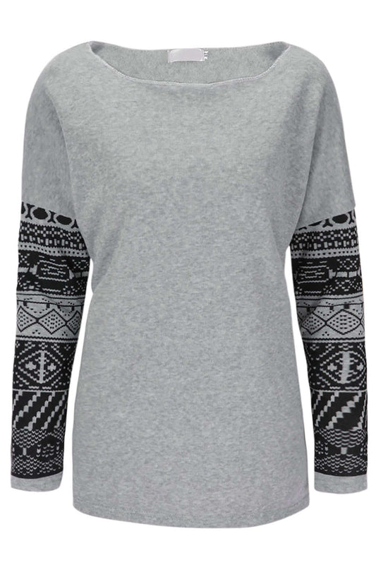 Iyasson Printed Long Sleeve Pullover