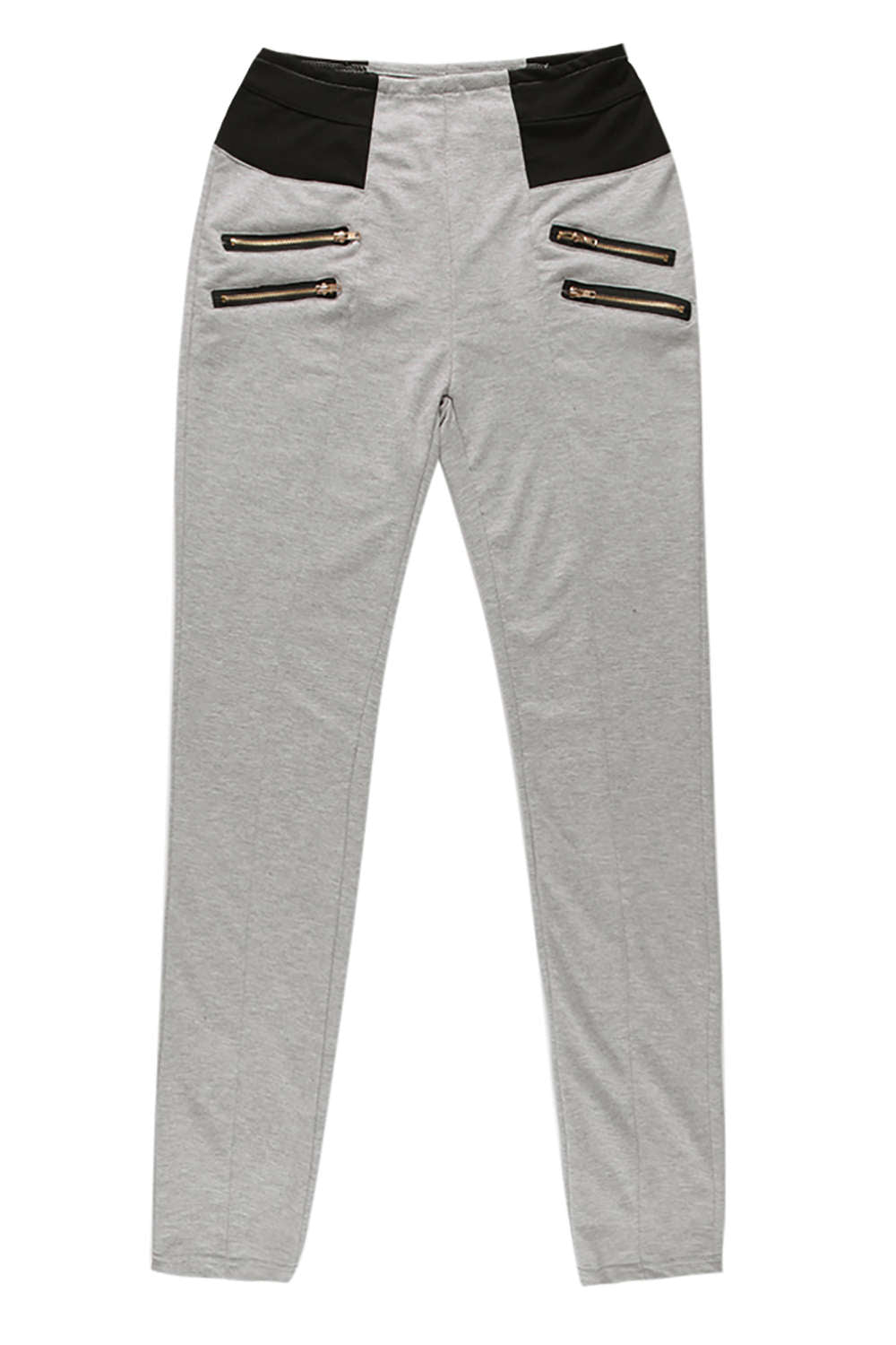 Iyasson Zipper Tight Sports Leggings