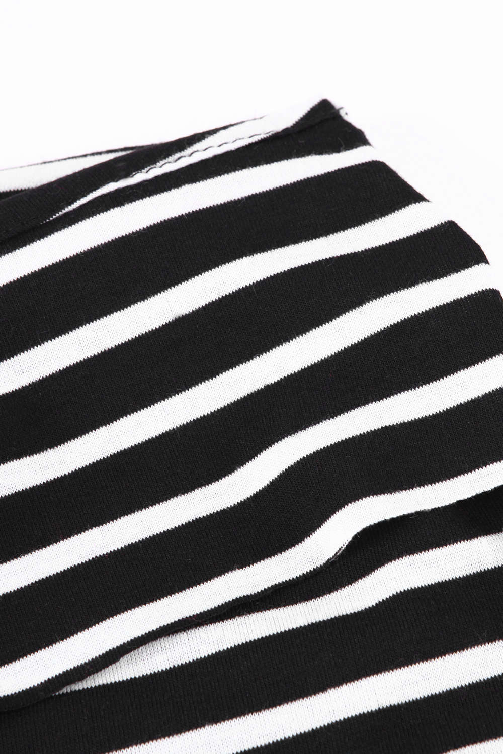 ﻿﻿Iyasson Striped Waist Tied Bodycon Skirt