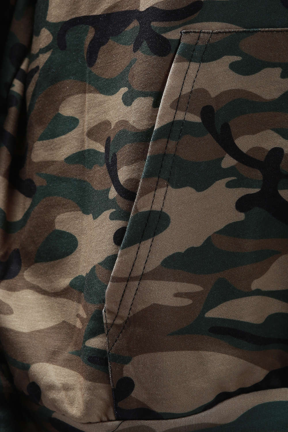 Iyasson Camo Color Hooded Pullover Hoodie 