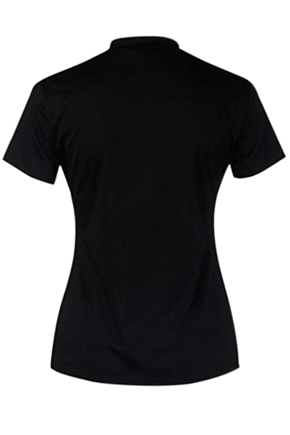 Iyasson Embroidery Mesh Splicing Short Sleeve T-Shirt