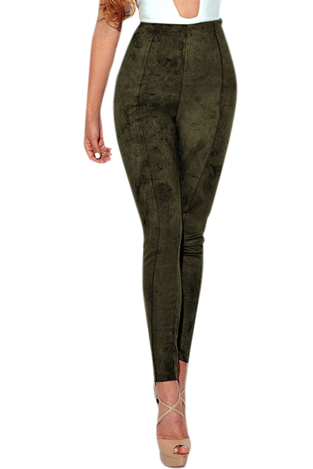 Iyasson Solid High Waisted Leggings