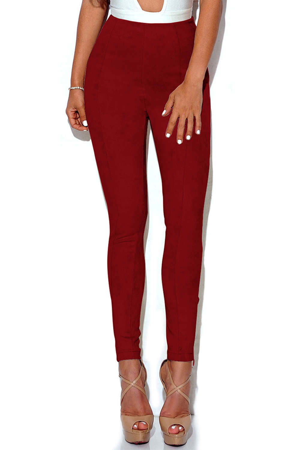 Iyasson Solid High Waisted Leggings