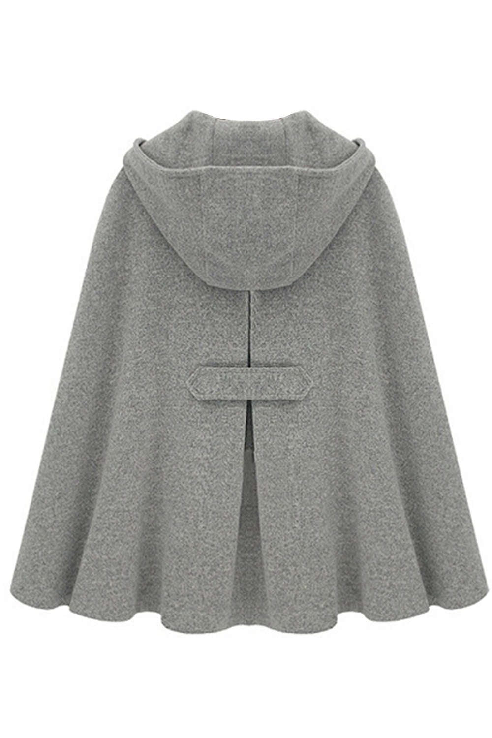 Iyasson Solid Loose Fit Cape