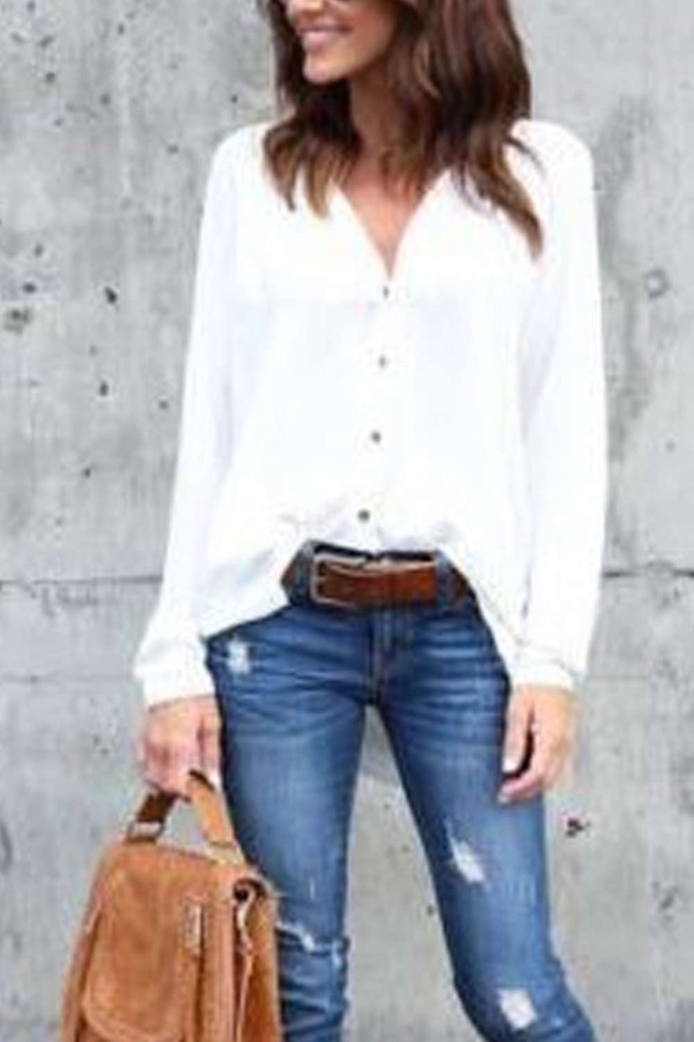 Iyasson Solid Relaxed Fit Blouse