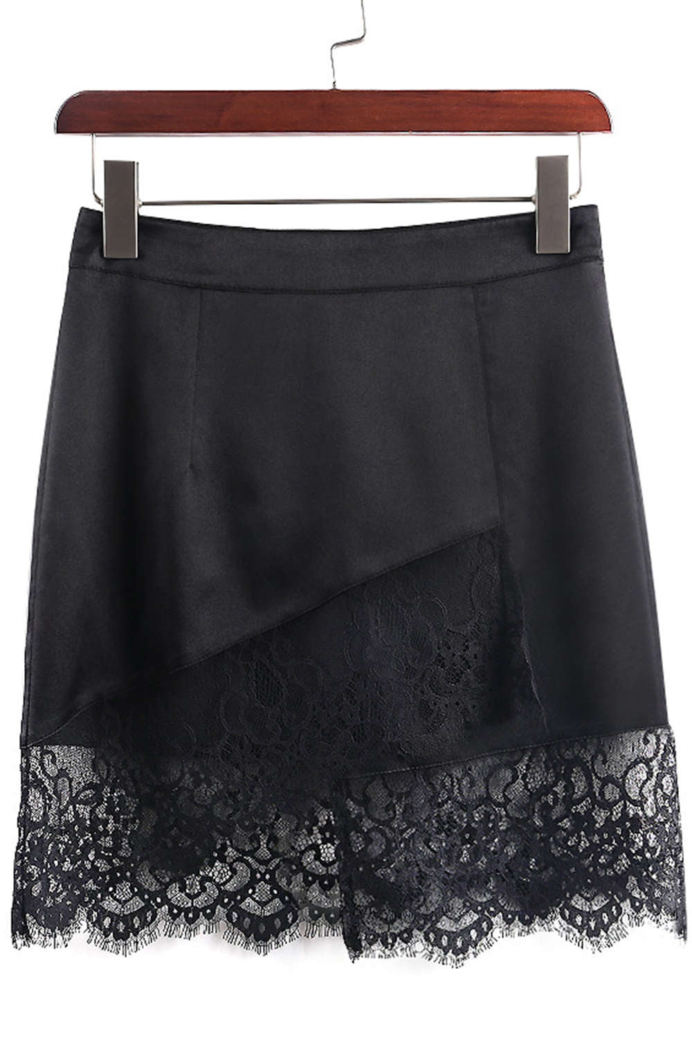 Iyasson Night Club Culotte Shorts With Lace Hem