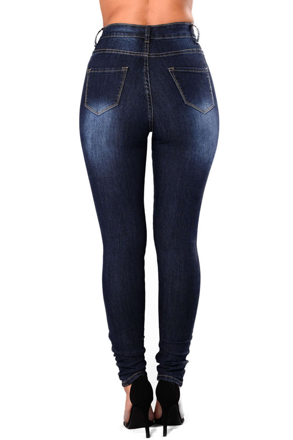Iyasson Women's Ripped Slim Long Jeans Pants
