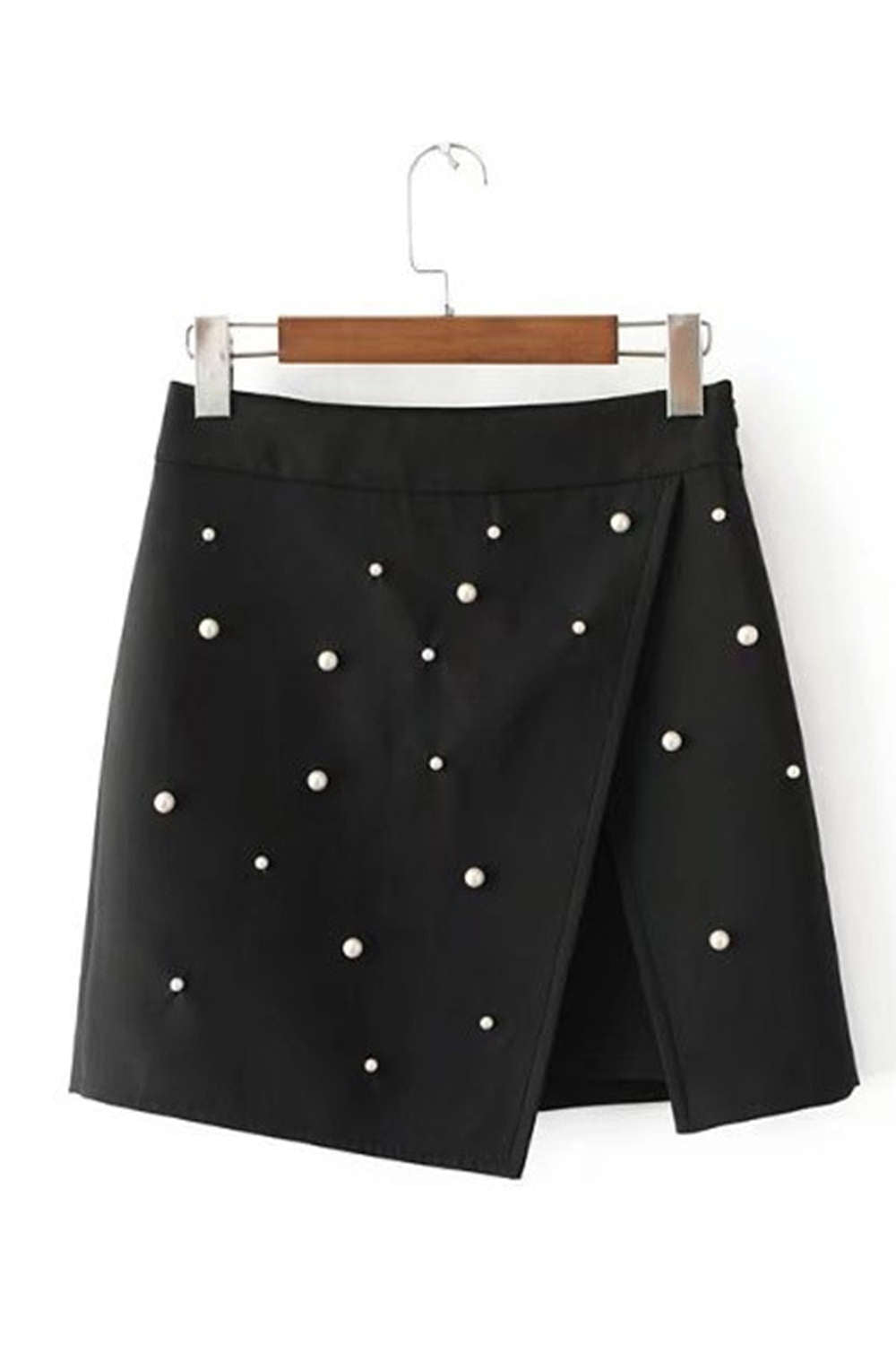 Iyasson High Waist Faux Wrap Mini Skirt 