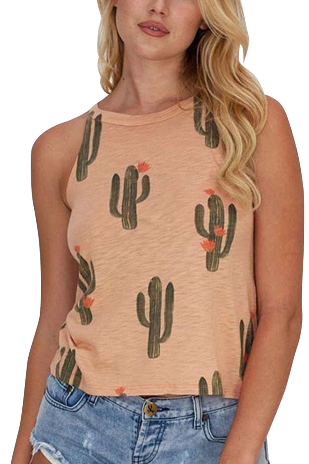 Iyasson Cactus Print Cami Top