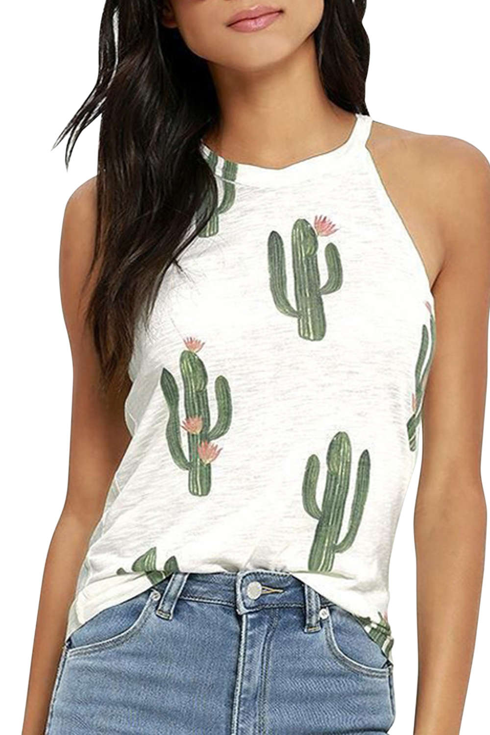 Iyasson Cactus Print Cami Top