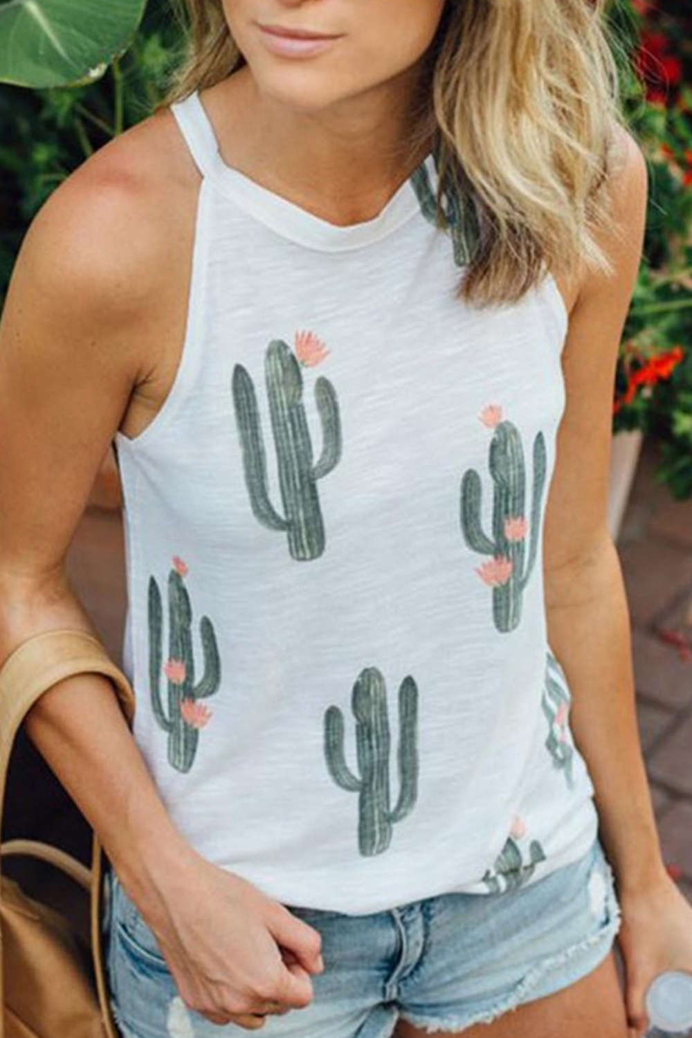 Iyasson Cactus Print Cami Top