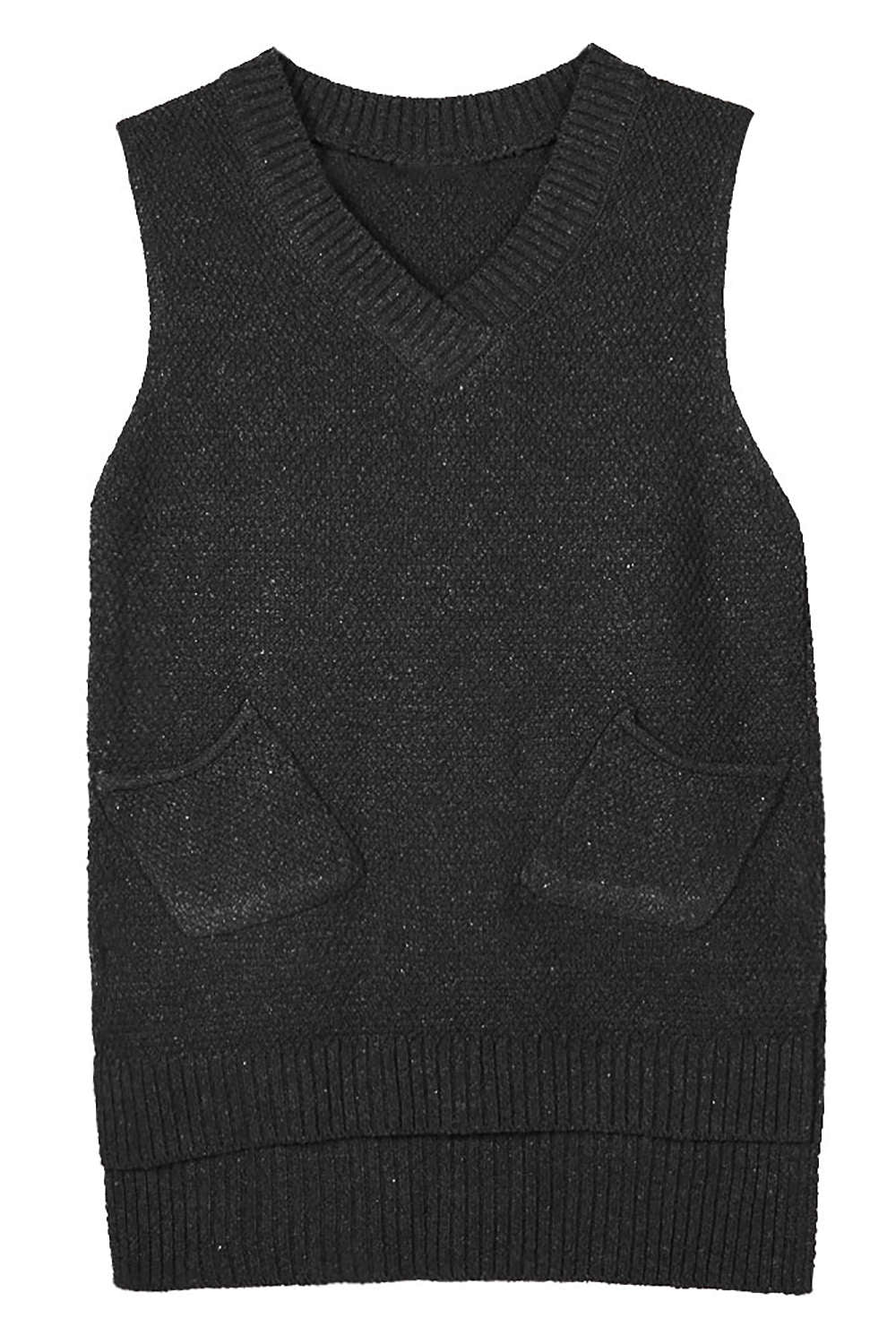 Iyasson Womens V-Neck Sleeveless Pullover Long Sweater Vest