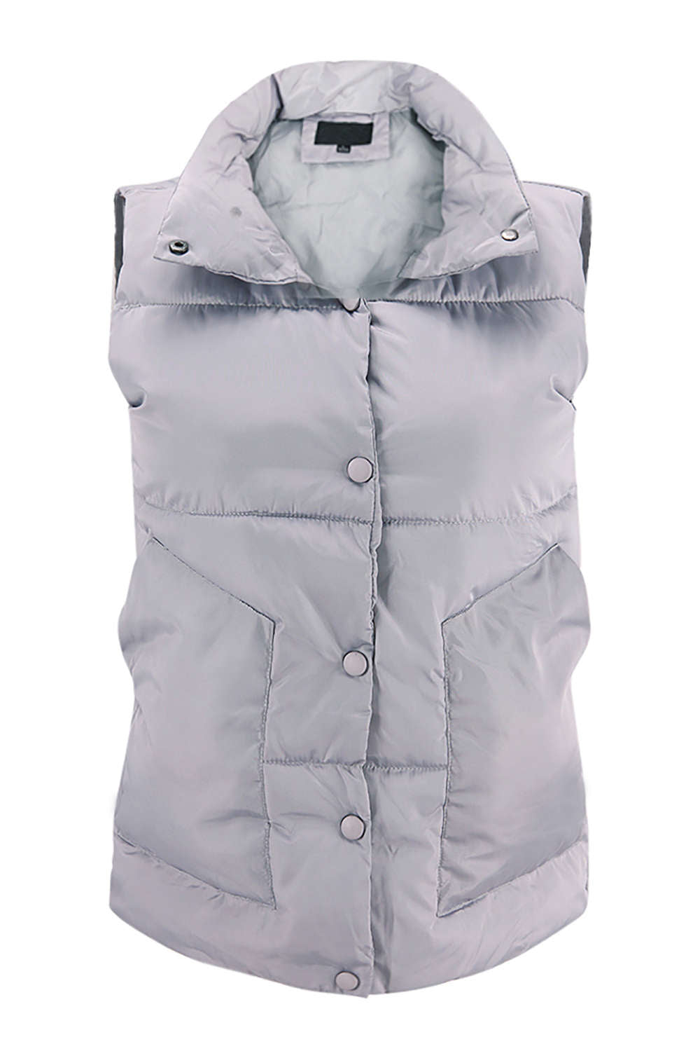 Iyasson Womens Front Button Vest Coat
