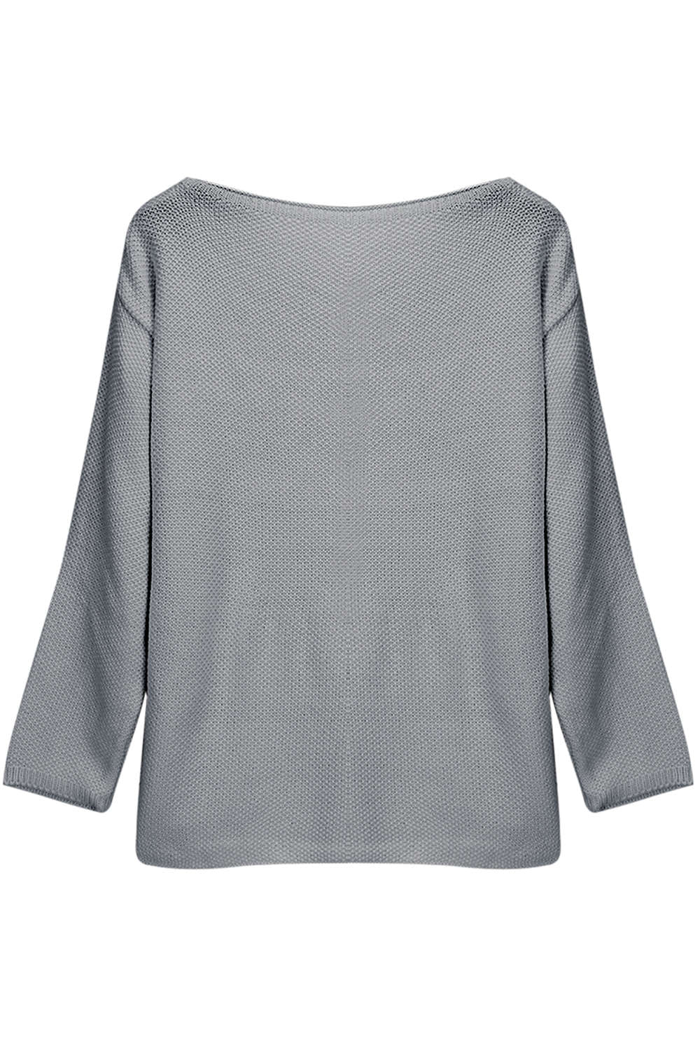 Iyasson Womens Solid V-Neck Knitted Pullover Spring Sweater