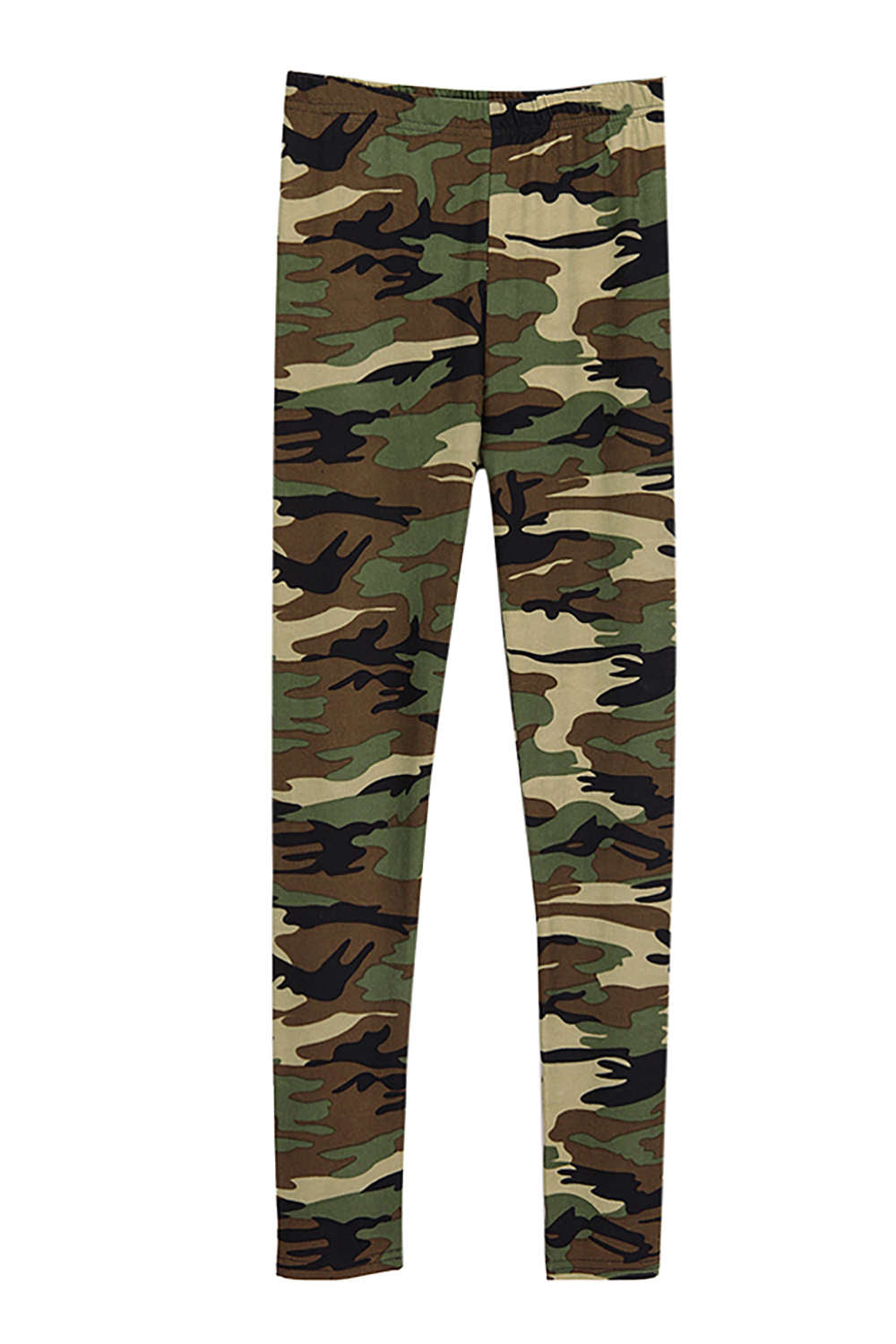 Iyasson Women's Camo Print High-Rise Leggings